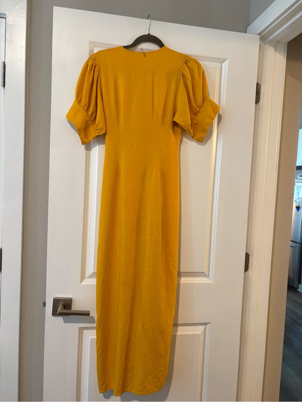 Free people Yellow Tie-Front Midi Dress - Picture 3 of 4